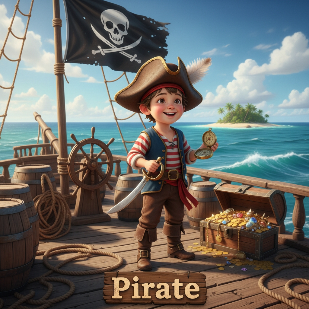 Pirate theme storybook